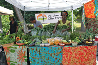 Jamila Norman, far right (courtesy of Patchwork City Farms)